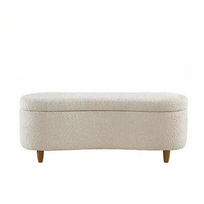 Boucle Flip Top Storage Bench
