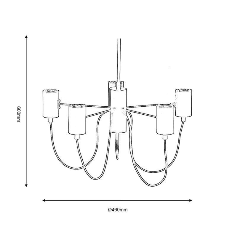 5 - Light Polished Chrome Pendant