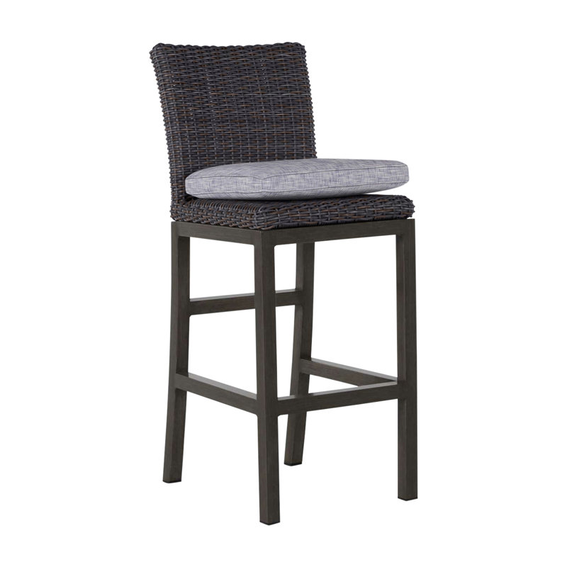 Tabouret de bar 30 po Rustic, Gris ardoise, Welt, InsideOut® Rollo ‑ lin dentelle