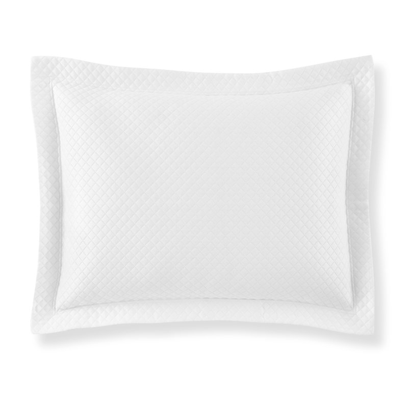 Oxford Tailored Hem Sham, King, White