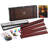 American Mahjong Mah jongg Set Suitcase Limited Edition Embedded Masterpiece Background in Leather Suitcase Mona Lisa 166Tiles Wooden Pushers & Racks Combo