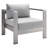 Shore Sunbrella Outdoor Patio Aluminum 9 Piece Sectional Sofa Set-1119405556