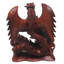 Statue de l’indonésie en bois féroce dragon ConCo