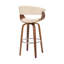 Tabouret de bar avec accoudoirs et dossier ouvert en similicuir Chagnon-63322137-63322136-63322140