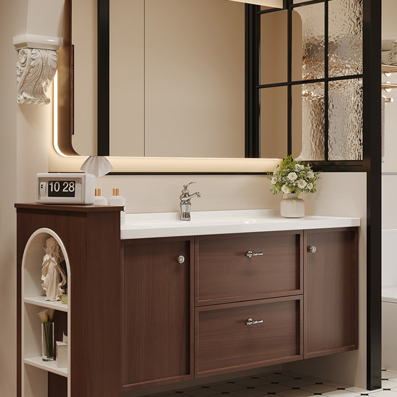 Simple retro bathroom cabinet