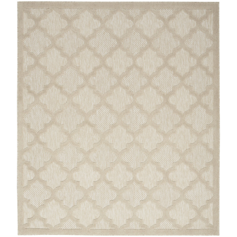 Monita Geometric Indoor / Outdoor Rug, Round 6'