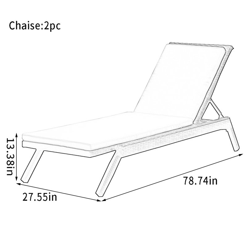 Chaise longue d'extérieur Krashana
