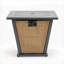 Foyer de table au gaz propane 28 po 28 po, foyer carré en acier de 50000 BTU pour patio extérieur - brun