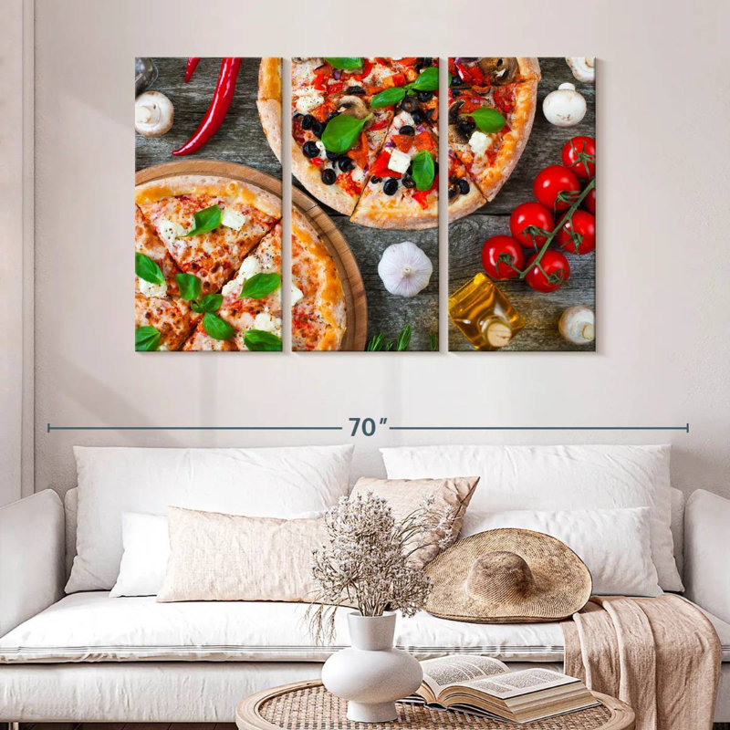 Yarlin pizza maison, H 32 po x l 50 po