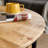 Afsar Solid Wood Round Coffee Table with Storage Shelf