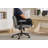 "with Flip-Up Armrests Leather, Cross Legged Office Chair on Wheels, Comfy Swivel Chair with Wide Seat for Home Office, Vanity,  Ergonomic Desk Chair Adjustable, GREY"-129226591