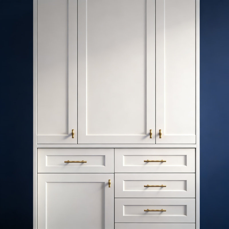 Ensemble de 10 poignées en bronze martelé champagne, poignées d'armoire Rhombus Design pour meuble-lavabo de tiroir de cuisine, centre de trou de 5 pouces, fabrication en alliage de zinc massif