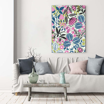 Flowers - Wrapped Canvas Print