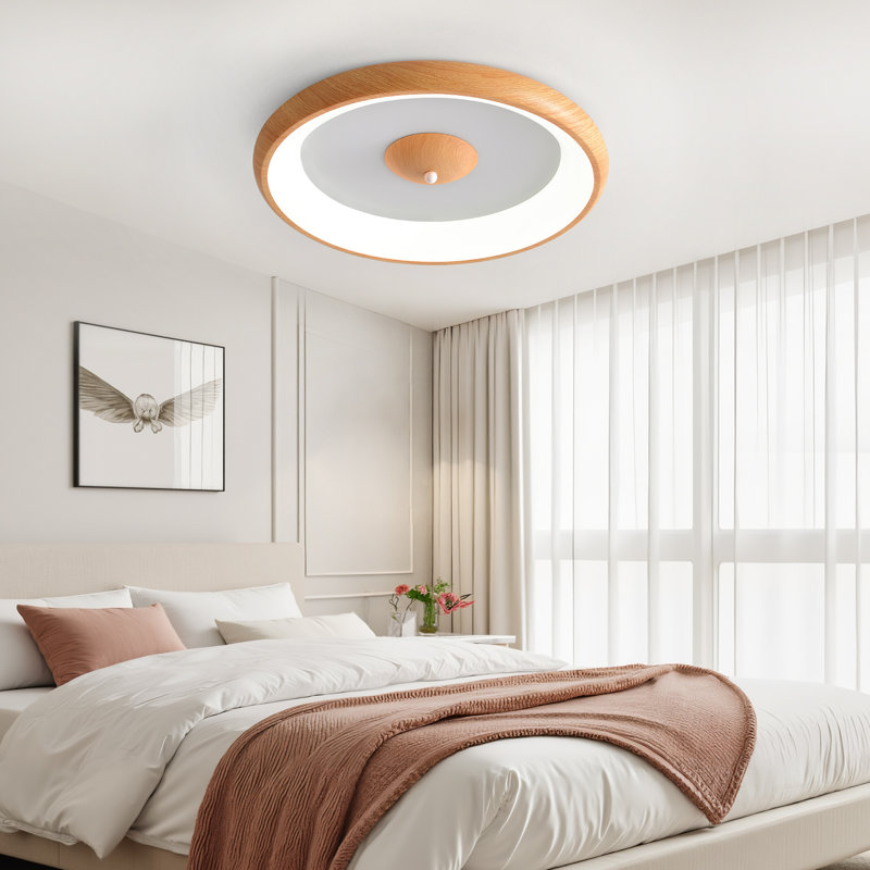 LED Flush Mount, 7cm H x 41cm W x 41cm D
