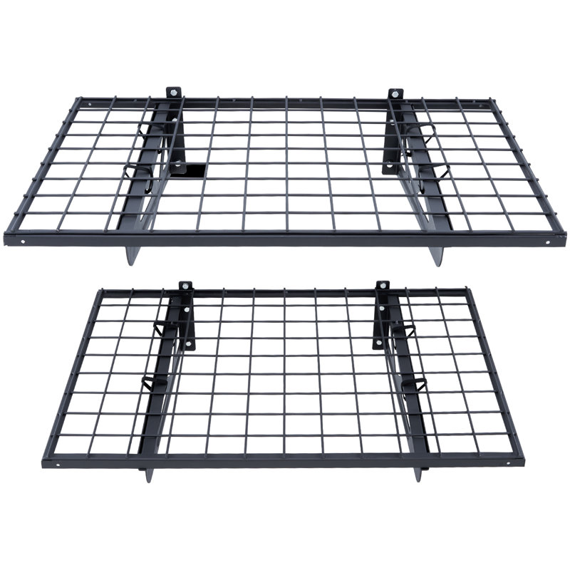 Tablette flottante en métal 2 pièces, H 8,4 po x l 36 po x P 24 po