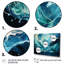Blue Fluid Grind I - Abstrait marbré, impressions sur toile-420242484-420242481