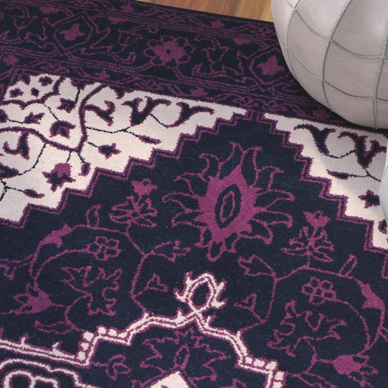 Bellagio Hand Tufted Wool Oriental Rug, Rectangle 6' x 9'