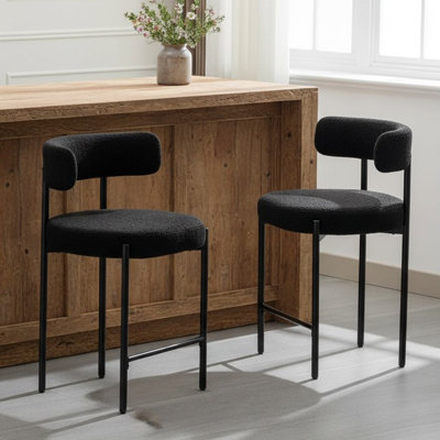 Tabouret de comptoir rembourré 24 po Najira