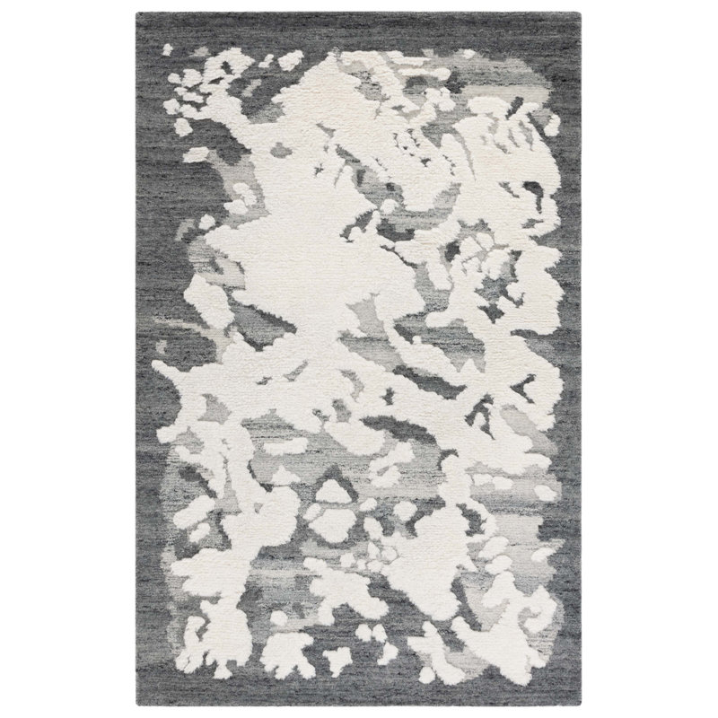 Casablanca 445 Hand Tufted Wool Pile Abstract Rug, Rectangle 6' x 9'