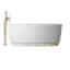 Dove 67.12'' L Freestanding Soaking Bathtub
