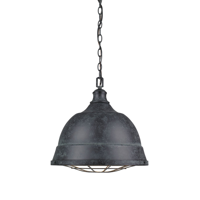 Skye 2 - Light Shaded Pendant, Black Patina