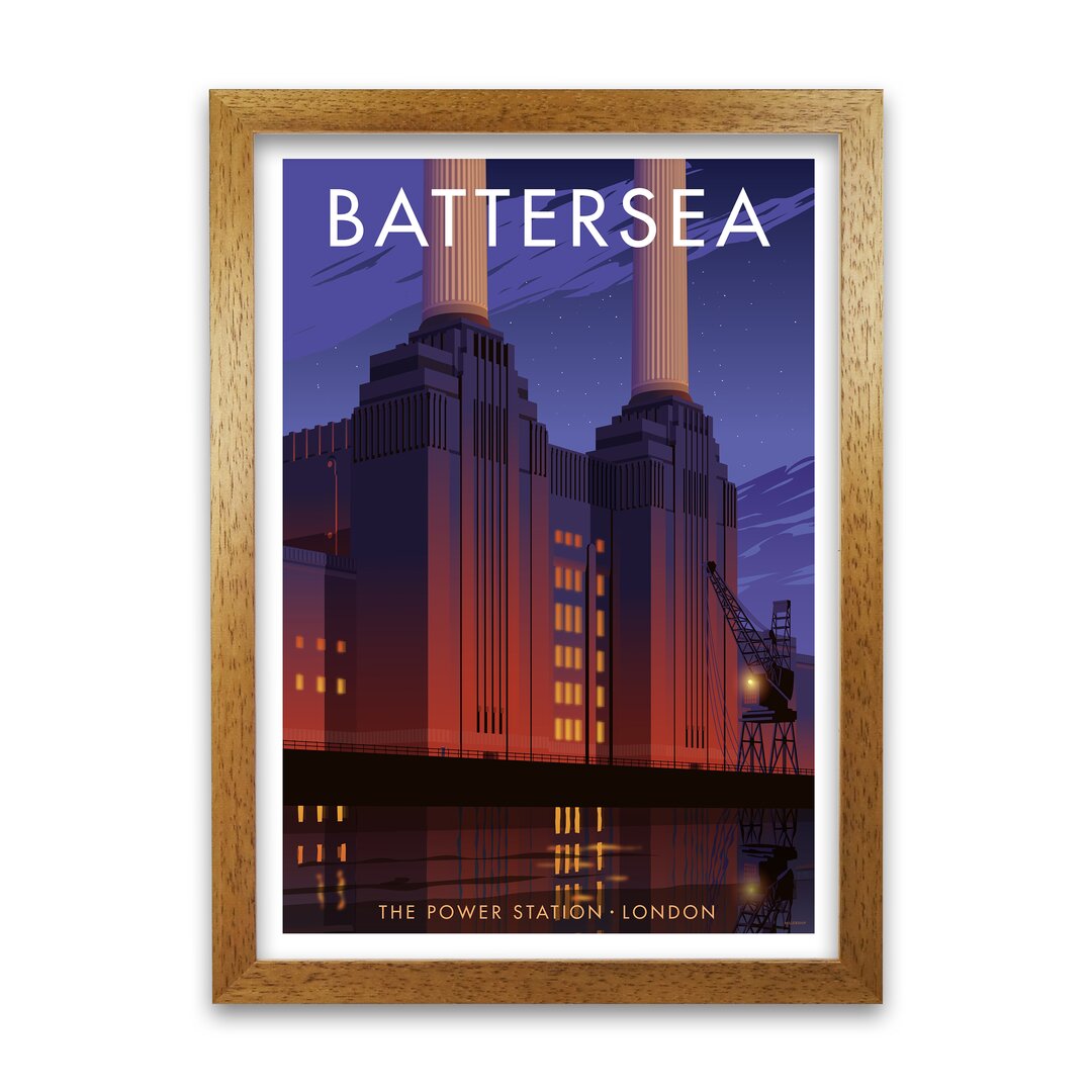 Grafikdruck Battersea von Stephen Millership