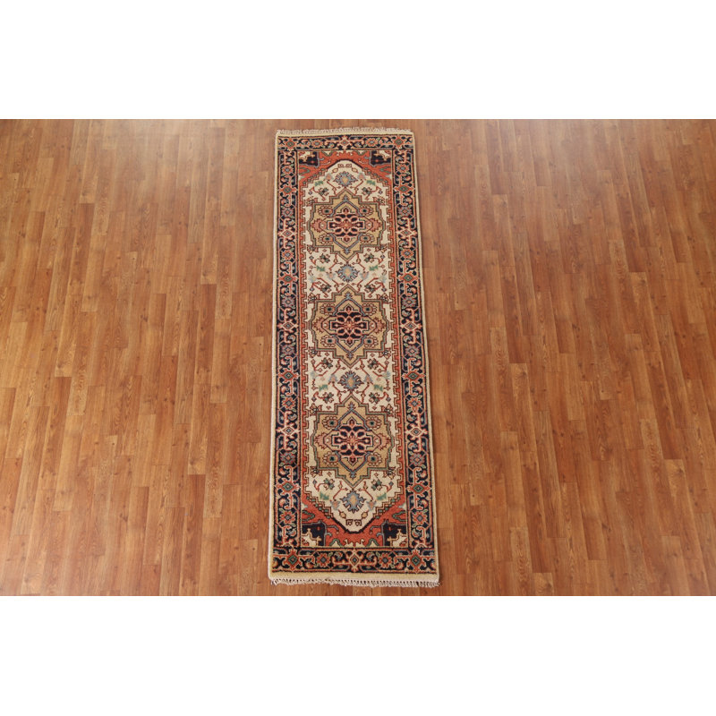 One-of-a-Kind 2'6" X 7'11" New Age Runner Wool Area Rug in