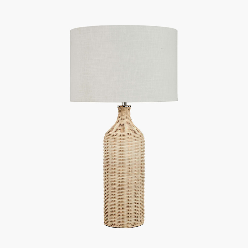 Anika Rattan Table Lamp, Natural