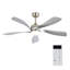 Ventilateur de plafond intelligent de 52 pouces avec lumière avec 5 pales en ABS à intensité variable et fonction mémoire