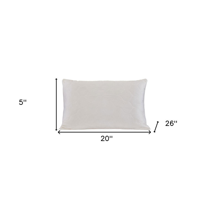 Cotton Latex Foam And Wool Hypoallergenic Standard Size Bed Pillow