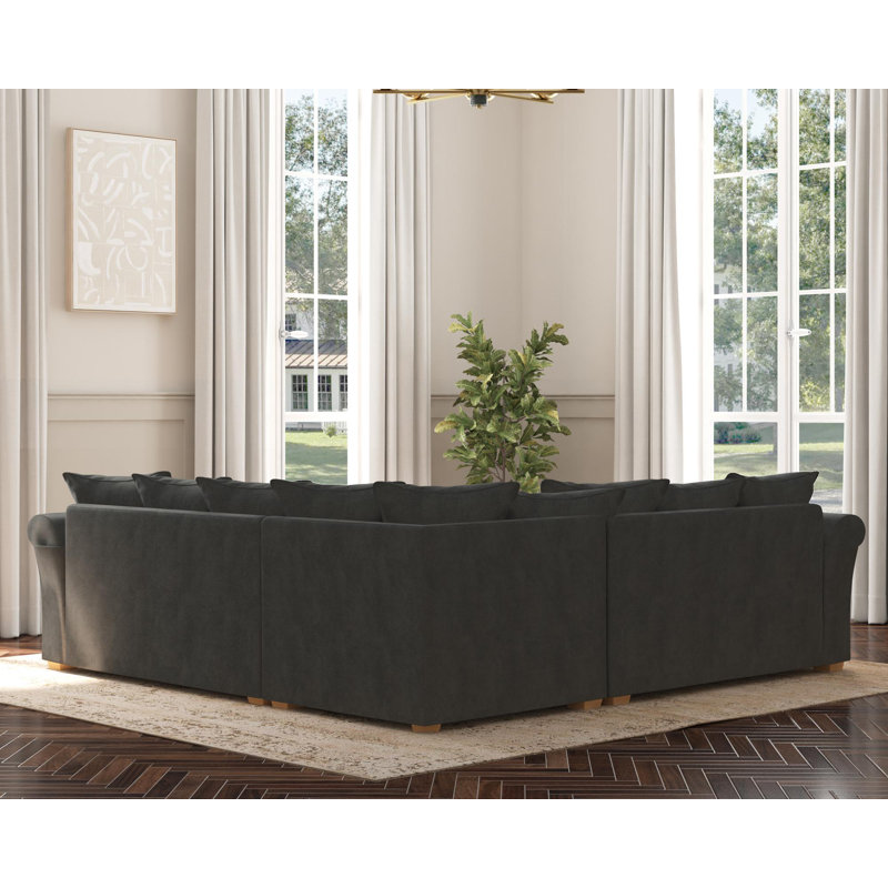 Castleacre Corner with two seats both sides, Scatter Back, Steel Polyester