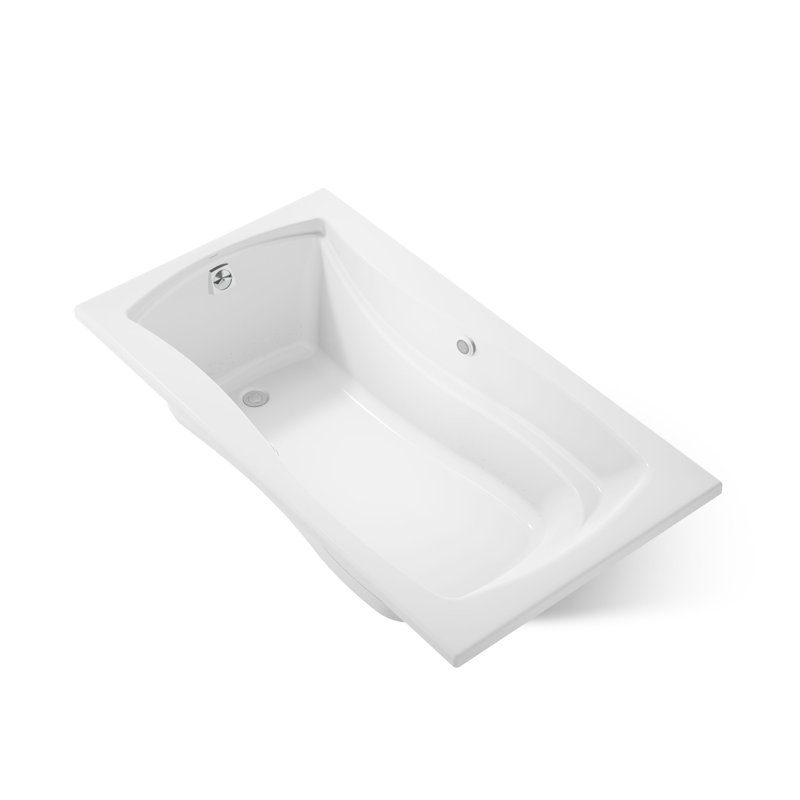 Mariposa 66" x 36" Air Acrylic Bathtub, White