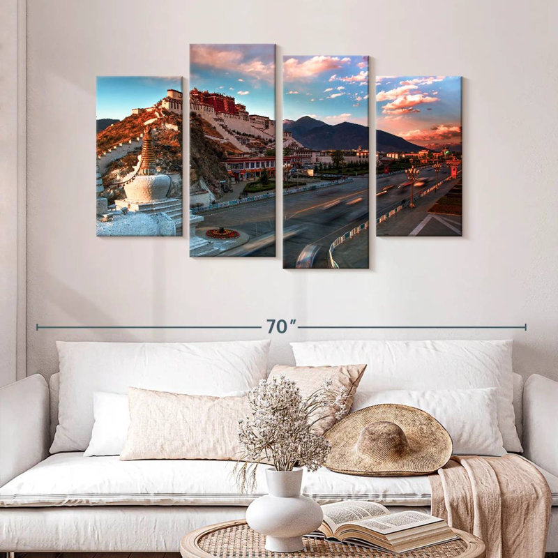 Adella Potala Palace In China, 32" H x 52" W