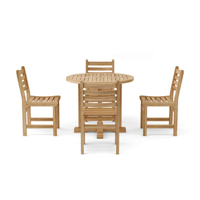 Deshawnte Outdoor 5 - Piece Dining Set