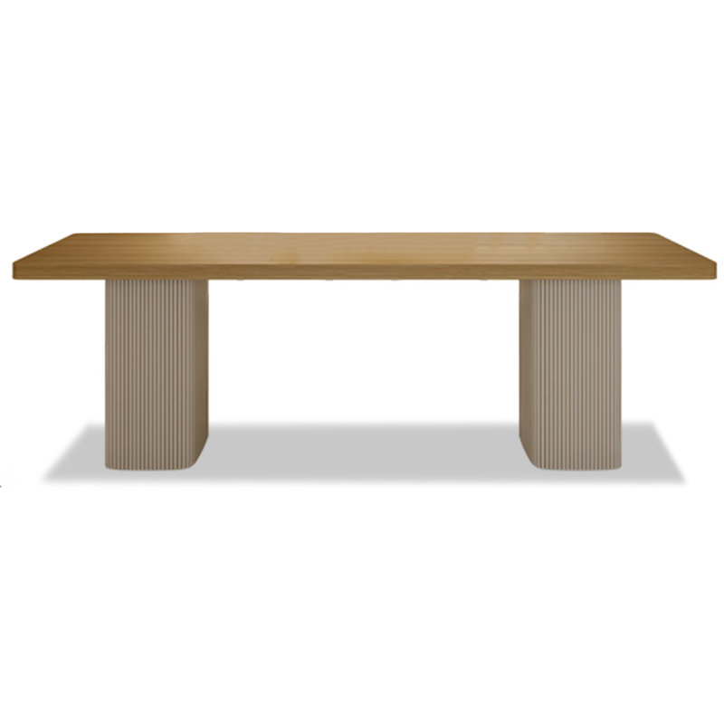 Italian minimalist solid wood rectangular dining table, 29.53”H x 62.99”L x 29.53”W