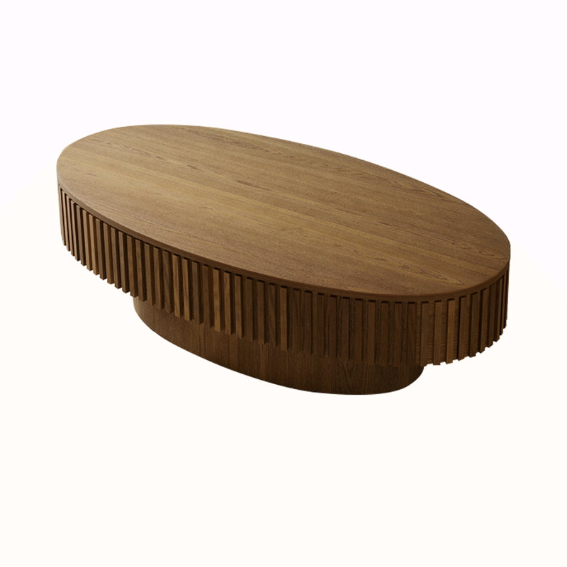 Table basse 47 po ovale avec rangement