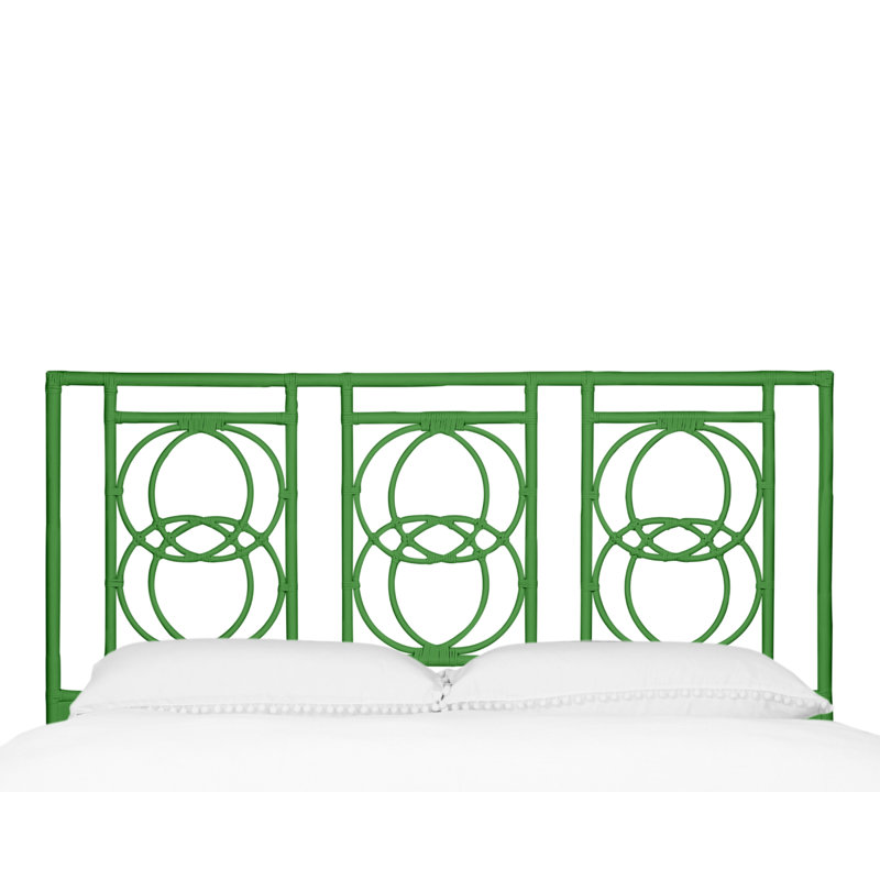 Emilia Open-Frame Headboard, King, Green