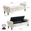 Banc de rangement rembourré 66,9 po-459562687
