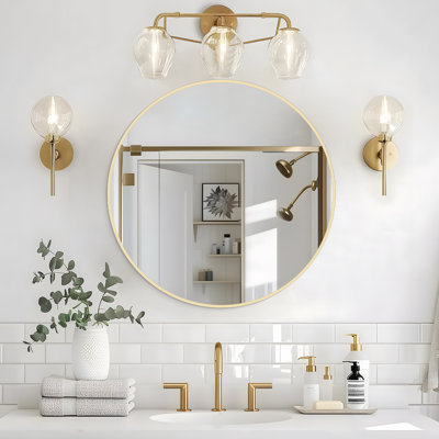 Karrina Round Metal Accent Mirror