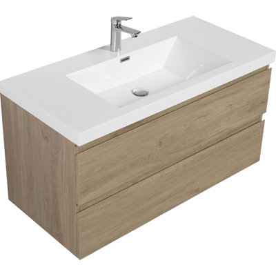 Meuble-lavabo flottant 42 po avec lavabo