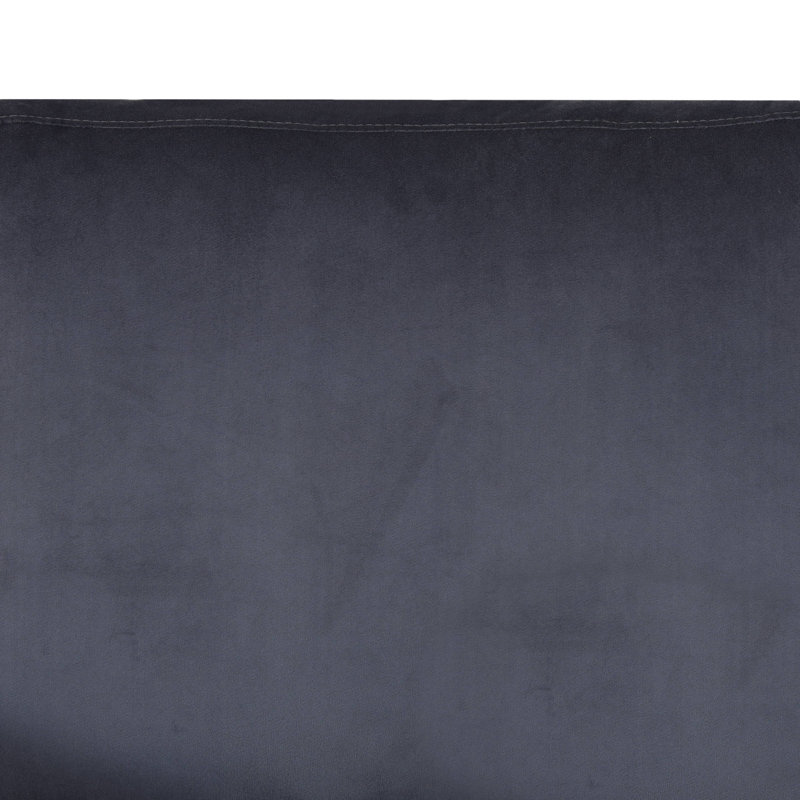 Dark Grey Microfiber Smooth Soft Ottoman