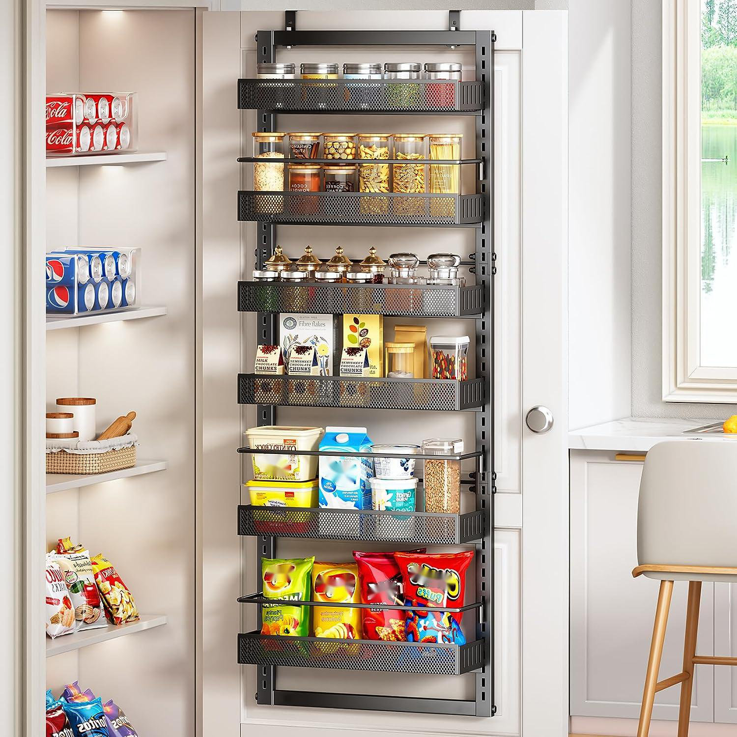 Prep & Savour Door Spice Rack with Adjustable Racks | Wayfair