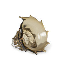 Lagune en verre, coquillage, brun clair