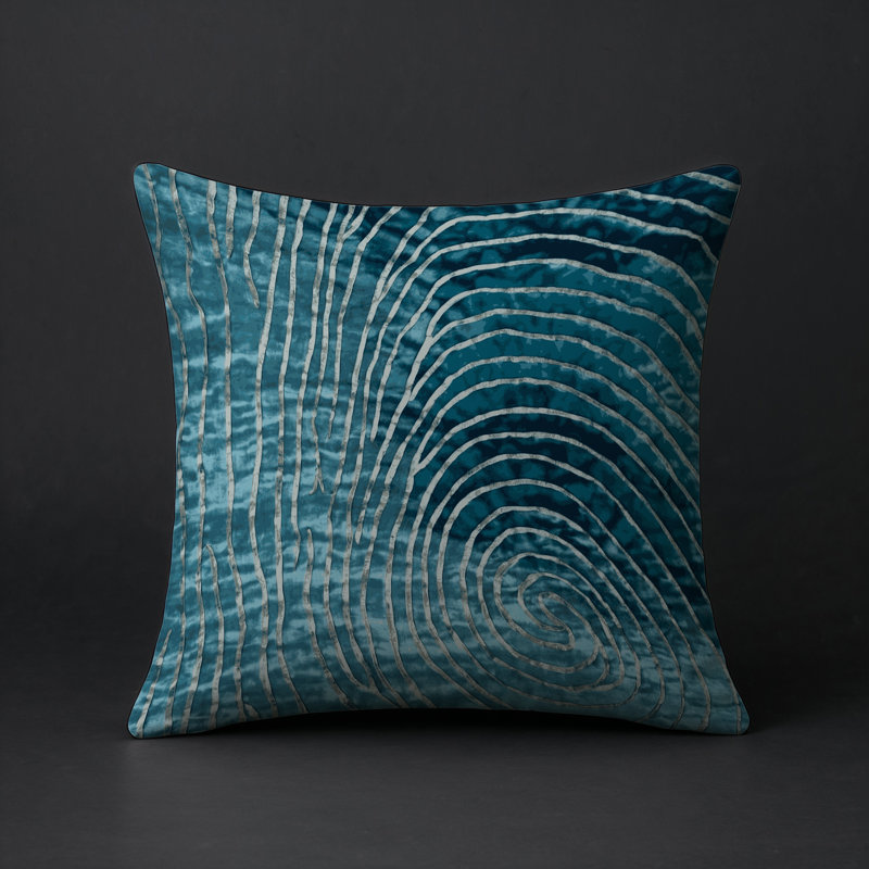 Coussin décoratif intérieur et extérieur Modern, Gris abstrait 240, Carré 20 po