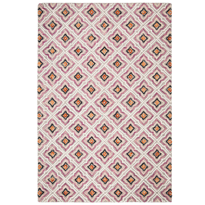 Tapis turquoise / ivoire Rubalcava, Rectangle de 5 pi x 8 pi