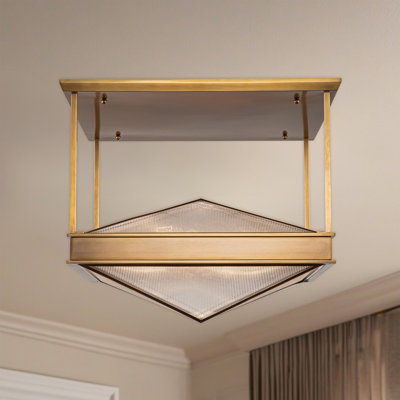 Cairo Glass Semi Flush Mount