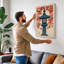 Autumn Stone Lantern Japandi - Wrapped Canvas-852294530-852294586