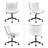 Brionni Leather Swivel Task Chair with Casters-768614428