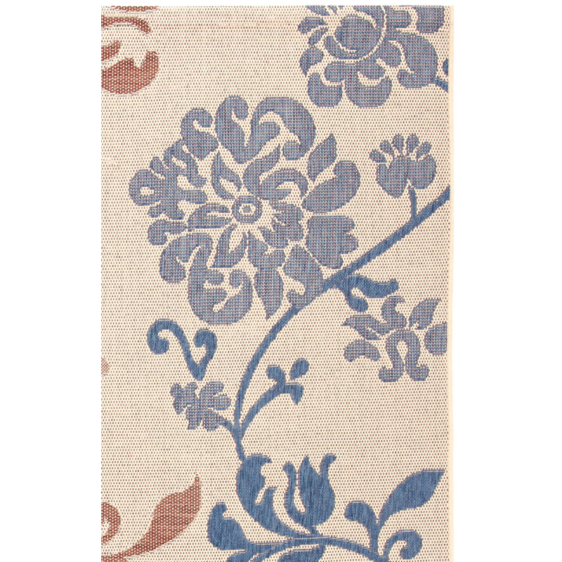 Marpain Performance Floral Indoor/Outdoor Area Rug, Rectangle 5'3" x 7'7"