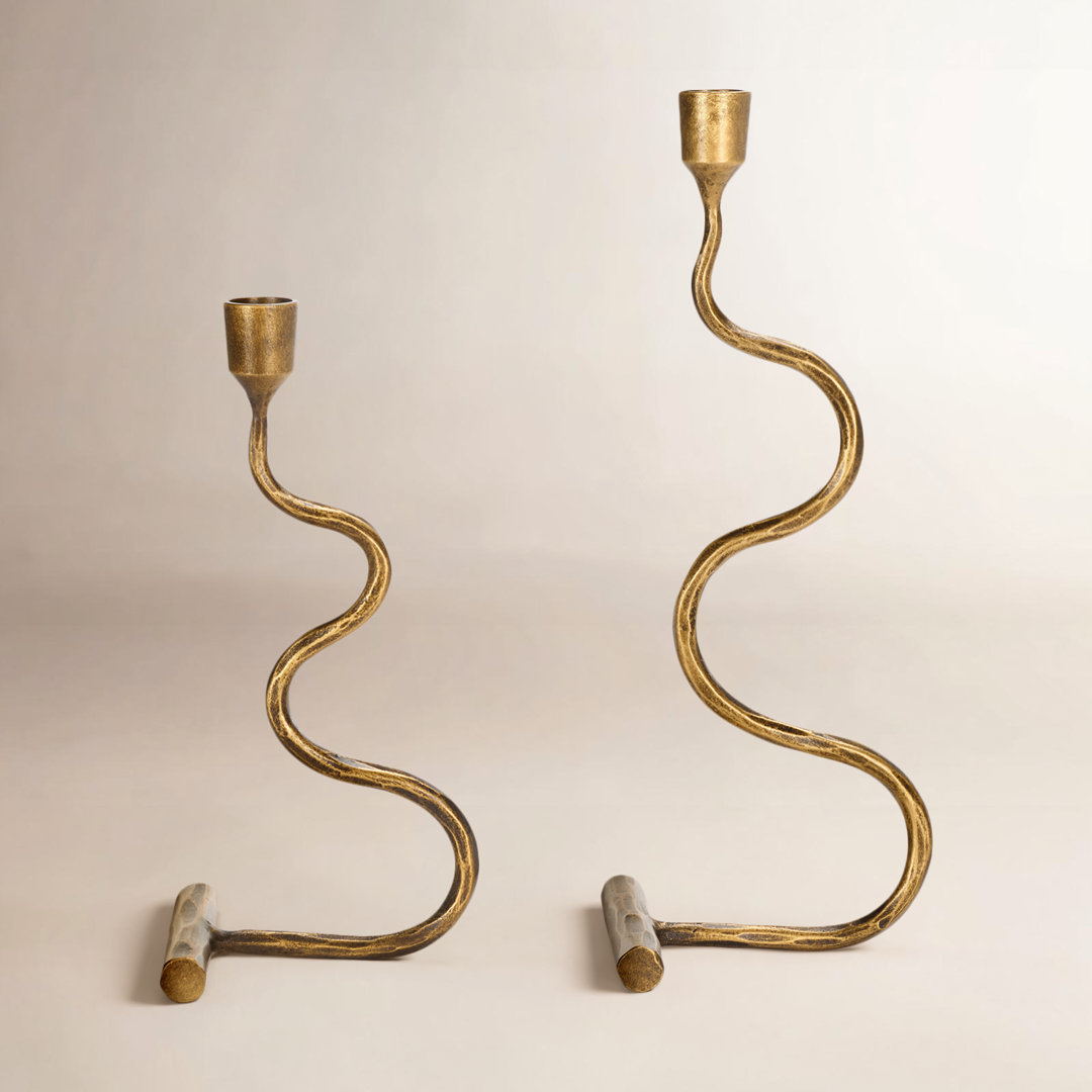 Alena Taper Candlestick Set Of 2 Joss & Main